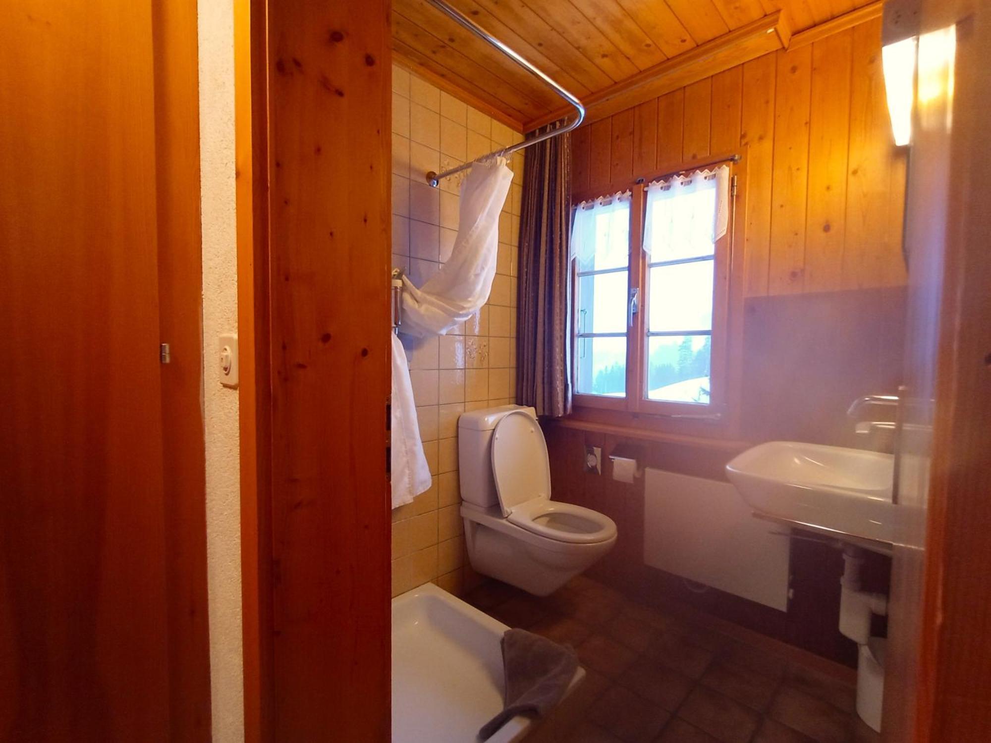 Chambre Double Doppelzimmer Camping Jaunpass Boltigen Bagian luar foto